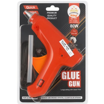 80W Hot Melt Glue Gun With Anti Drip For Arts And Crafts, DIY Projects |Leak Proof Glue Gun With Str